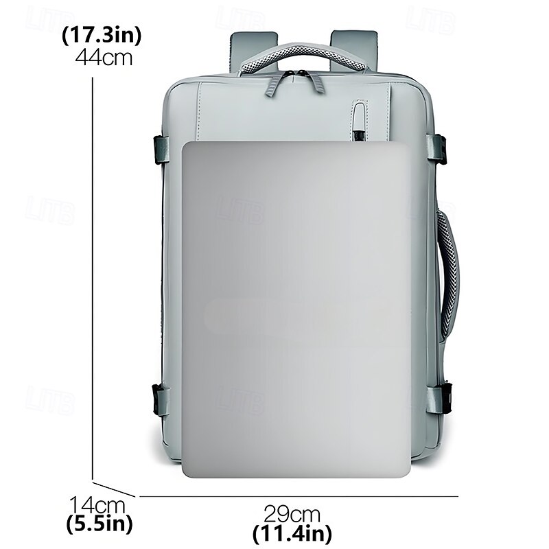 Minimalist Laptop Backpack for Students and Professionals – Water-Resistant Travel Bookbag with Large Capacity and USB Port2