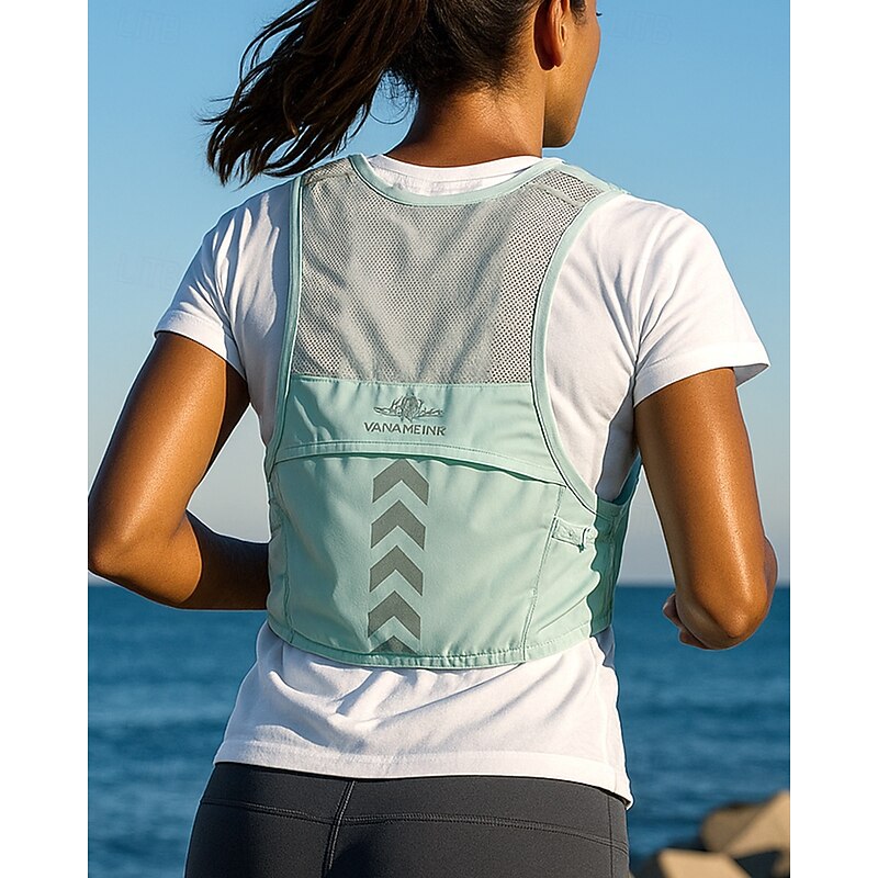 Running Vest Hydration Vest Backpack Reflective Waterproof Lightweight Polyester Hydration for Marathon Hiking Trail Race2