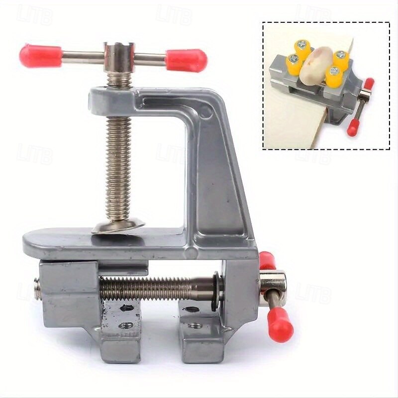 Versatile Compact Mini Bench Vise - Table Clamp for DIY Jewelry Watch Repair & Hobby Crafts