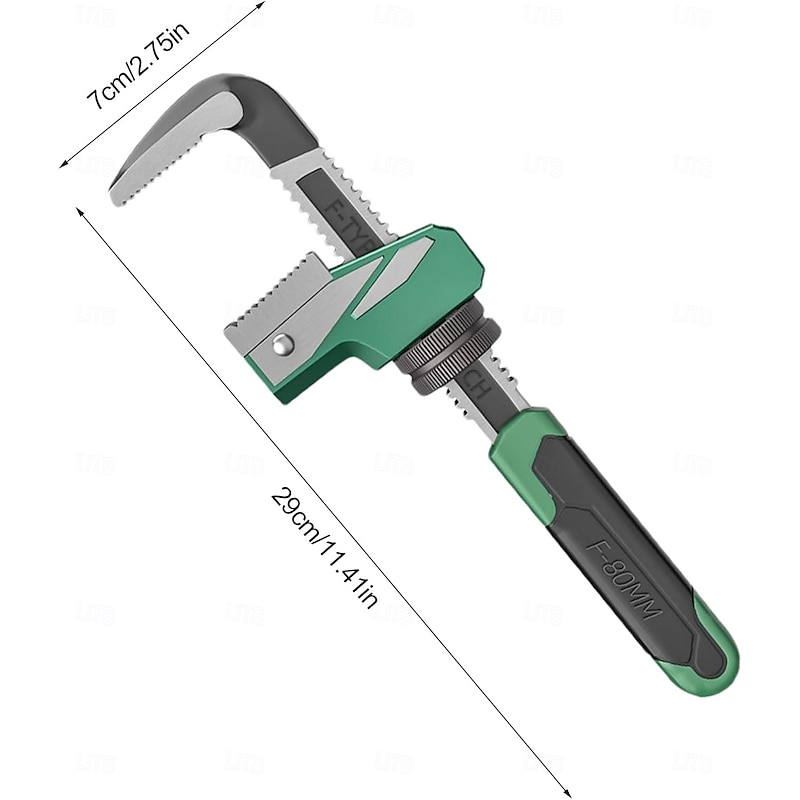 Adjustable Wrench, F-Type Pipe Wrench, Multi-Functional Plumbing Wrench, Heavy Duty Pipe Wrenches for Special-Shaped Valve Removal and Round Pipes4