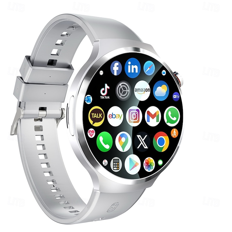 S13 Smart Watch 1.98 inch Smartwatch Fitness Running Watch WIFI Bluetooth 4G Timer Call Reminder Heart Rate Monitor Sedentary Reminder Find My Device Compatible with Android iOS IP 67 Men Touch3
