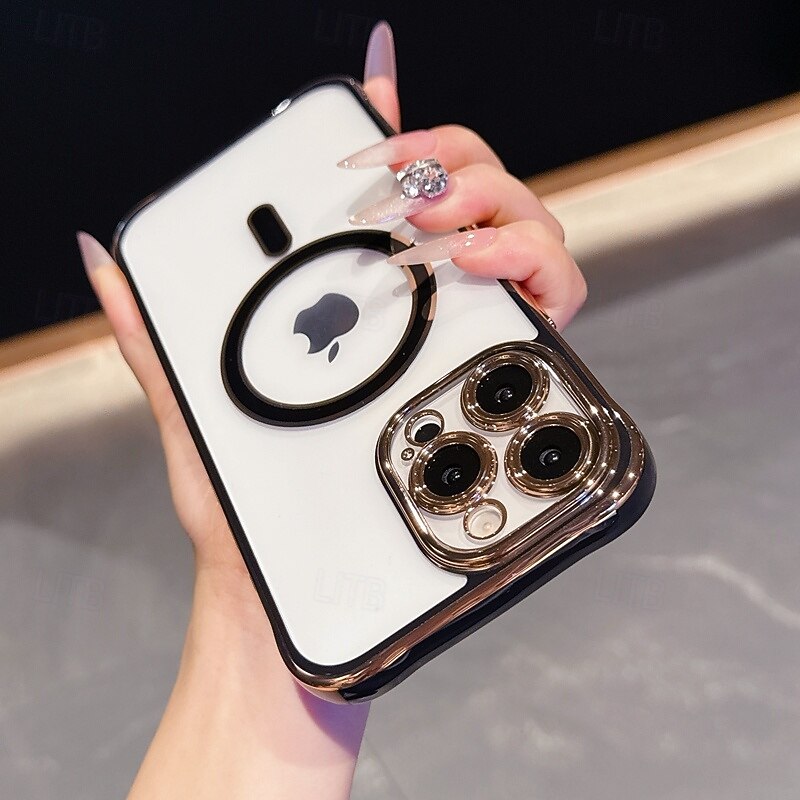 Phone Case For iPhone 17 Pro Max 17 Air 16 15 14 Pro Max Plus 16e 13 Pro Max Back Cover Magnetic Shockproof Acrylic3