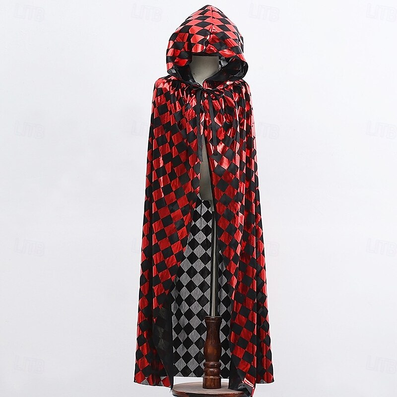 Witch Wizard Halloween Cape Cloak Costume Horror Scary Costume Kid's Adults' Unisex Halloween Carnival Performance Party Easy Halloween Costumes Dress Up2