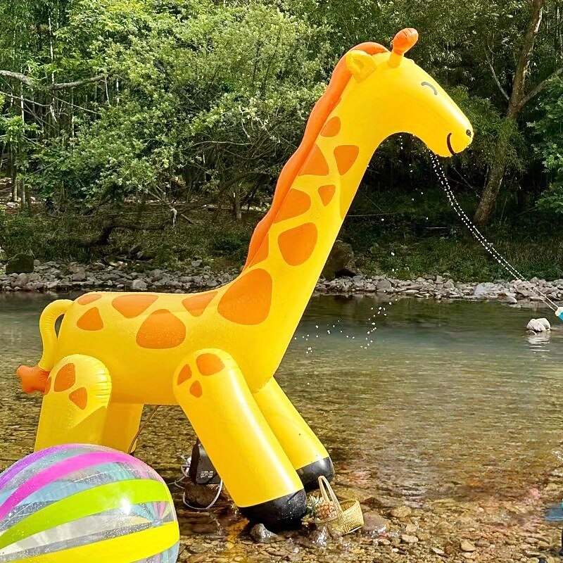 Giant Giraffe Inflatable Water Sprinkler Outdoor Sprinkler Game Easy to Clean Inflatable/Deflatable Fun Yard and Garden Water Feature3