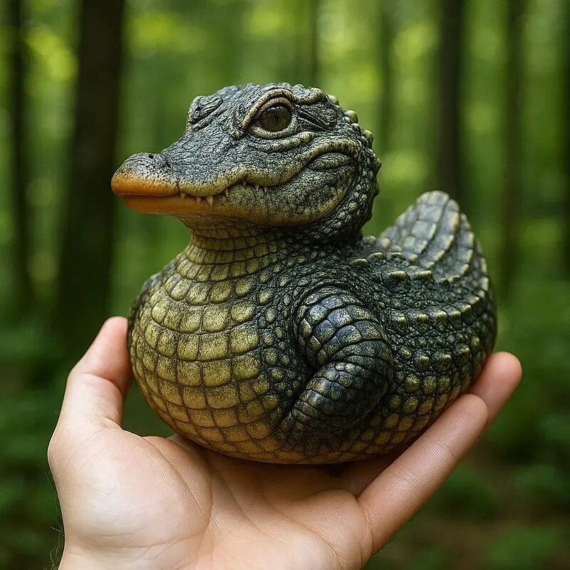 Fantasy Animal Resin Figurine Wildlife Duck Tabletop Decorative Home Ornament Perfect for Halloween or Fantasy-Themed Spaces Decor3