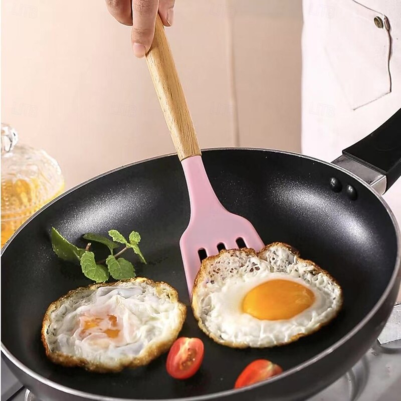 12-Piece Silicone Kitchen Utensil Set, Non-Stick Cooking Tools Including Spatula, Turner, Tongs, and Whisk, Heat Resistant Silicone Cooking Utensils for Baking and Stirring3