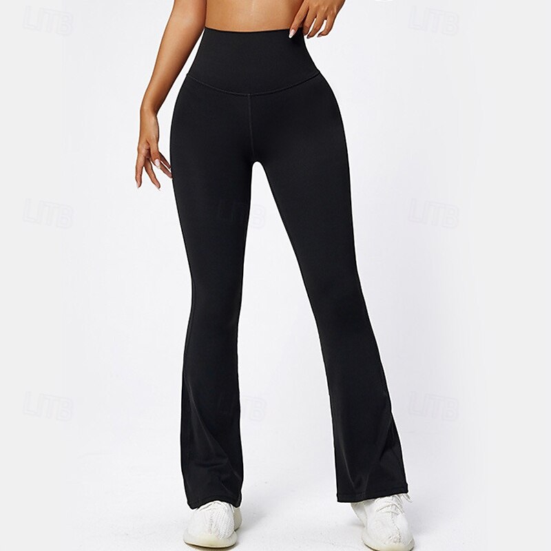 Women's Fleece Capris Leggings Yoga Leggings Tummy Control High Waist Gym Workout Athletic Bottoms Solid Color Black Coffee Grey Fall Sports Activewear Tight Fit3