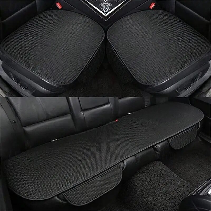 3 Piece Set Summer Car Seat Cushion Ice Silk Car Seat Cushion Single Piece Backless Cool Cushion2