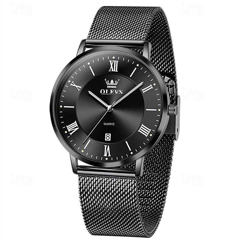 A New Olevs Men'S Business Quartz Watch With Luminous Calendar Simple And Fashionable Waterproof Ultra-Thin Casual Sports Wristwatch2