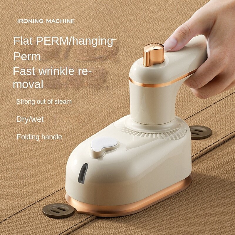 Portable Steam Iron Handheld Ironing Machine Household Clothing Iron Flat and Hang Ironing 2 in 1 Mini Rotating Electric Iron