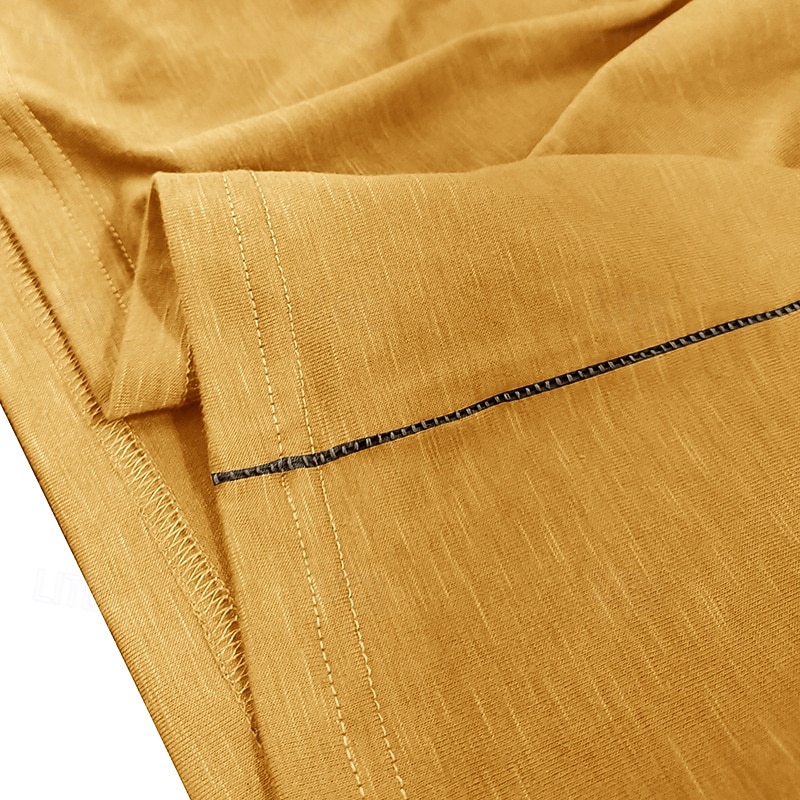 Men's Golf Shirt Golf Polos Shirts Work Casual Lapel Long Sleeve Basic Modern Plain Buttons Spring Fall Regular Fit White Yellow Orange Army Green Gray Golf Shirt4