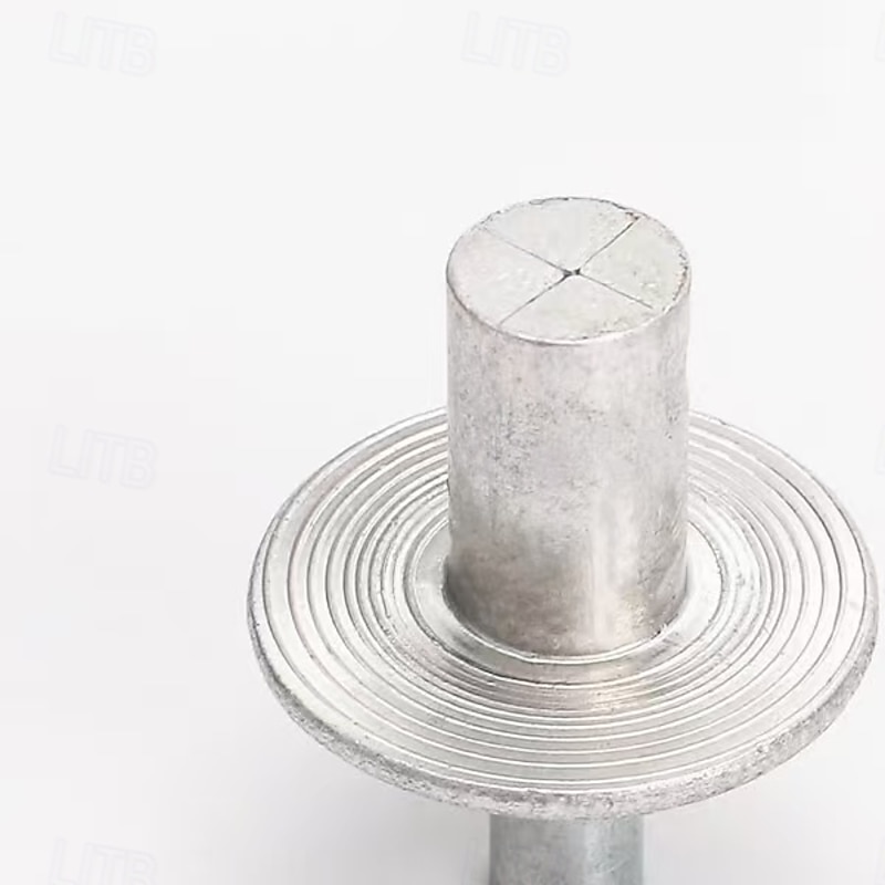 100pcs Drive Rivets, All-Aluminum Hammer-In Rivets Assortment, Flat Head & Countersunk Expansion Rivets for Metal, Wood, Plastic Fastening, Durable Push-In Core Rivet Set4