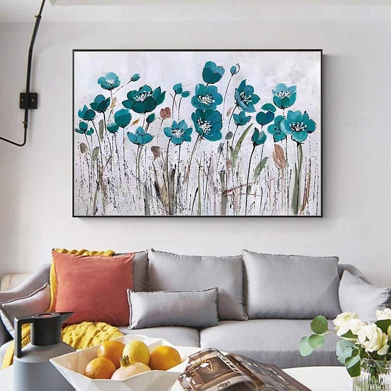 Mintura Handmade Flowers Oil Paintings On Canvas Wall Art Decoration Modern Abstract Picture For Home Decor Rolled Frameless Unstretched Painting4
