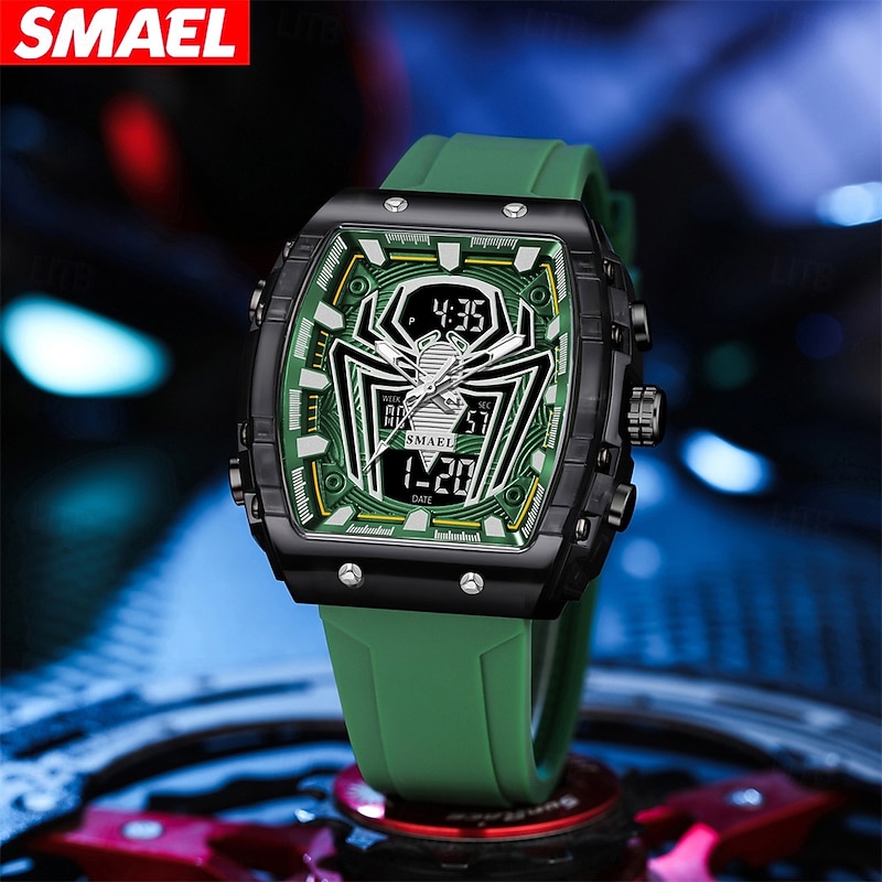 SMAEL Brand 8116 Waterproof Dropshipping Watch Alarm Clock Luminous Young Fashion business Quartz Sport Wristwatches2