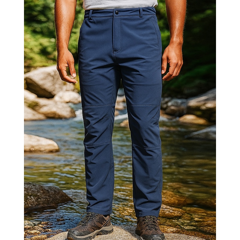 Men's Cargo Pants Hiking Pants Trousers Hiking Rain Pants Outdoor Regular Fit Waterproof Windproof Lightweight Bottoms Black Army Green Camping / Hiking Running S M L XL XXL