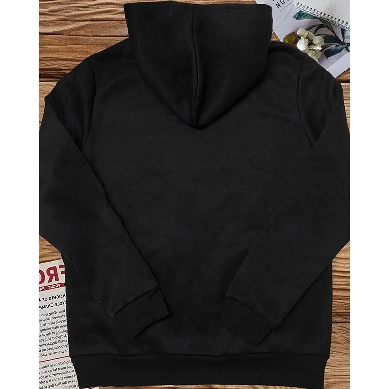 Boys' Long Sleeve Italian Brain Rot Element TUNG TUNG TUNG SAHUR Print  Spring Fall Fashion Streetwear Kids 4-12 Years Hooded Outdoor Casual Daily Regular Fit4