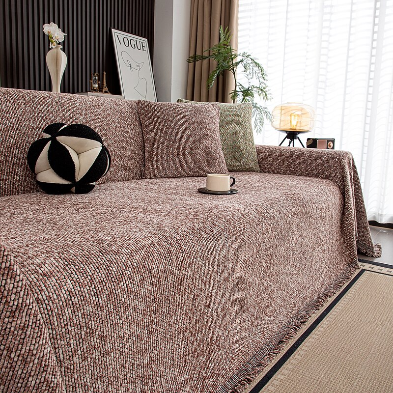 Colorful Weaving Camel Multifunctional Sofa Towel Four Seasons Universal Thickened Sofa Cover Towel with Tassels Suitable for Armchair Sofa Sofa Bed Combination Sofa - Main Image