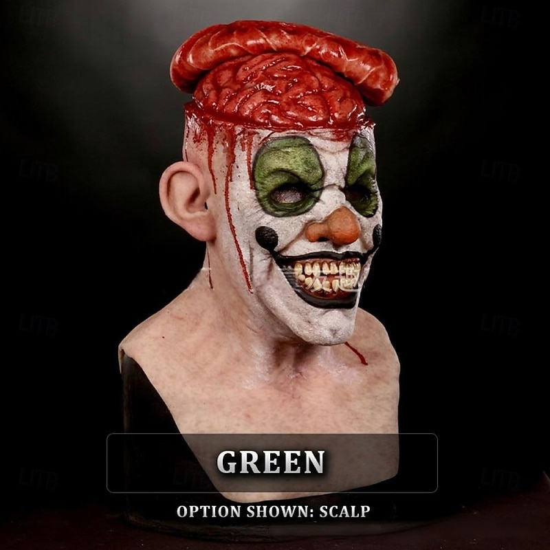 Annabelle Killer Clown Scary Doll Halloween Mask Realistic Mask Horror Scary Full Face Adults' Men's Women's Halloween Carnival Performance Party Easy Halloween Costumes Dress Up2