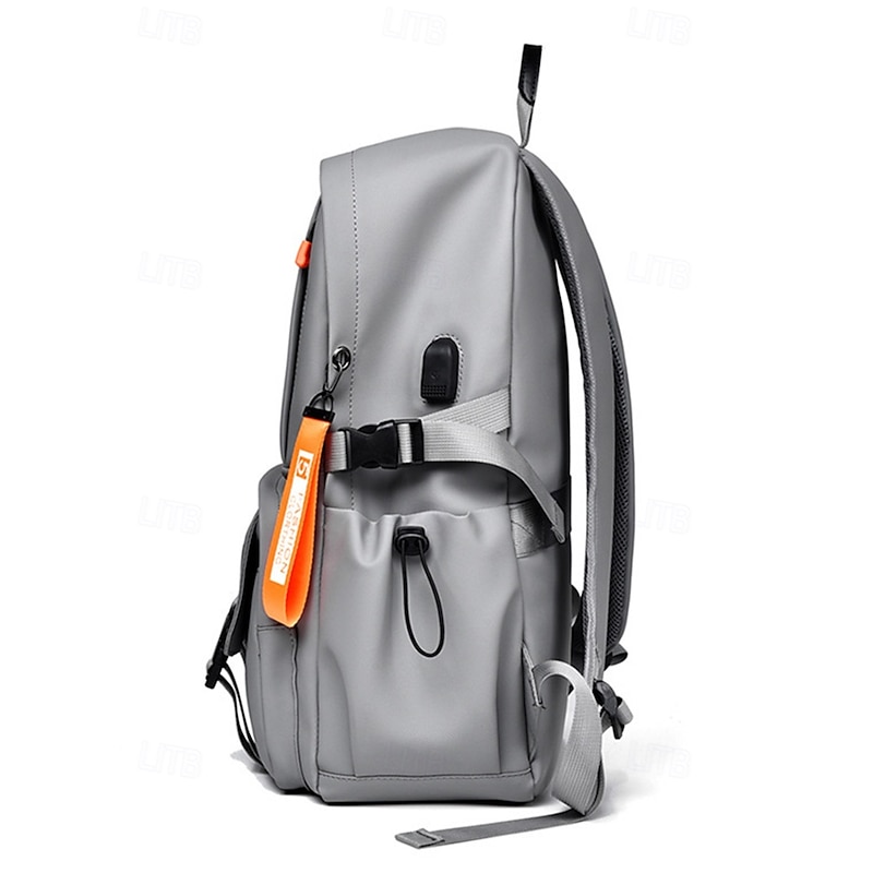 Men's Water-Repellent Scratch-Resistant Laptop Backpack with USB Charging Port – Casual Travel & Business Bag for College and Work4