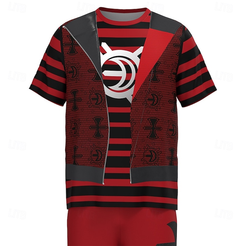 Zombie School Zombies 4 Victor Pants T-shirt Movie Cosplay Costume Movie Cosplay for Men's Boys' Adults Kids Halloween Masquerade Performance Halloween2