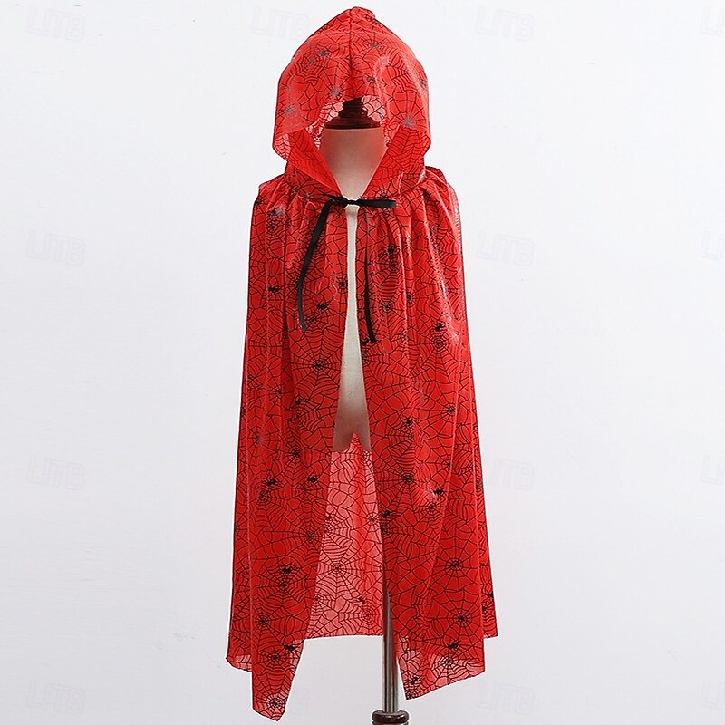 Witch Wizard Halloween Cape Cloak Costume Horror Scary Costume Kid's Adults' Unisex Halloween Carnival Performance Party Easy Halloween Costumes Dress Up3