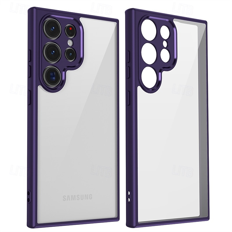 Phone Case For Samsung Galaxy S25 S25 Edge S24 S24 FE S23 Ultra Plus S22 A16 A55 5G A35 5G A25 Back Cover Translucent Shockproof PC