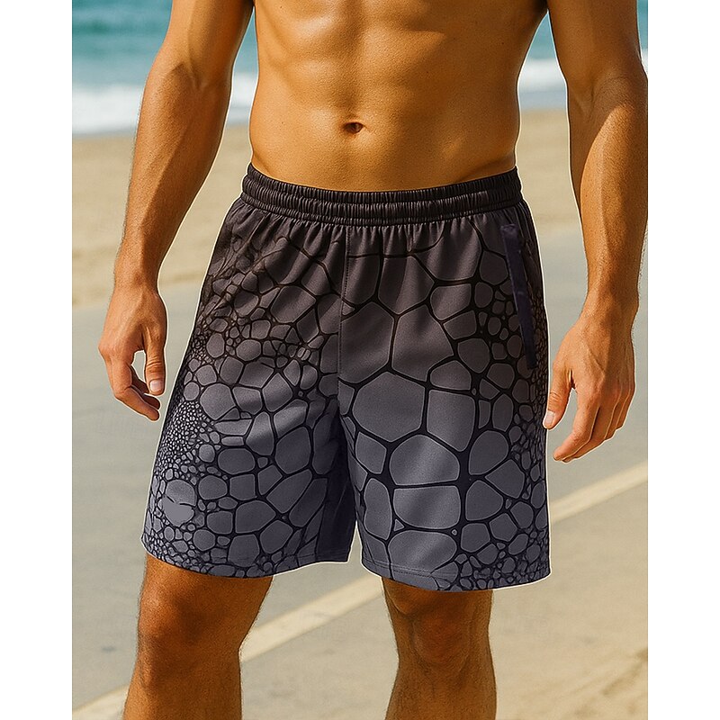 Men's Running Shorts Basketball Shorts Activewear Zip Up Pocket High Waist Bottoms Athleisure Gym Workout Soft Lightwear Breathable Gym Workout Athletic Loose Fit Sportswear Activewear Grey3