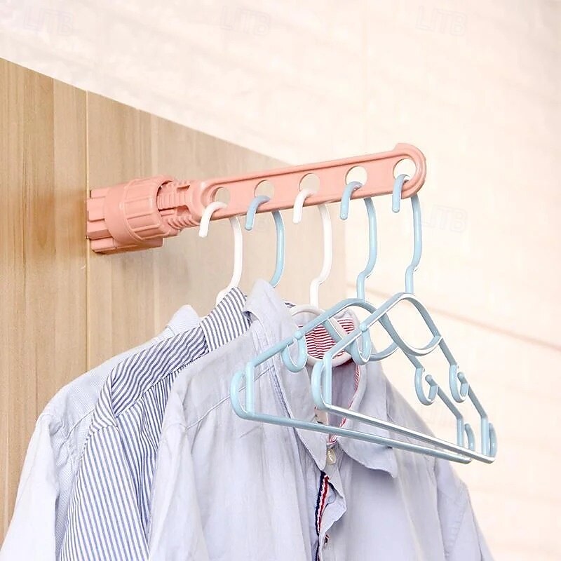 Folding Wall Mount Clothes Hanger Window Frame Drying Rack Outdoor Clothesline for Balcony Window Sill Travel Portable Laundry Drying Pole Space Saving Hanging Solution2