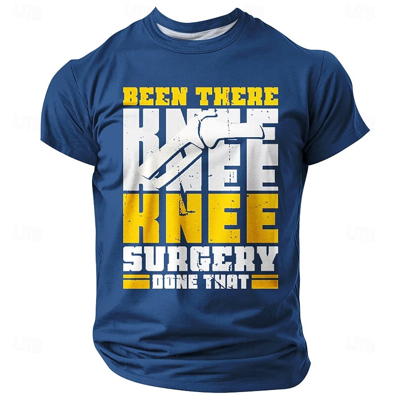 Men's Knee Surgery T-Shirt - Been There Done That Recovery Graphic Tee