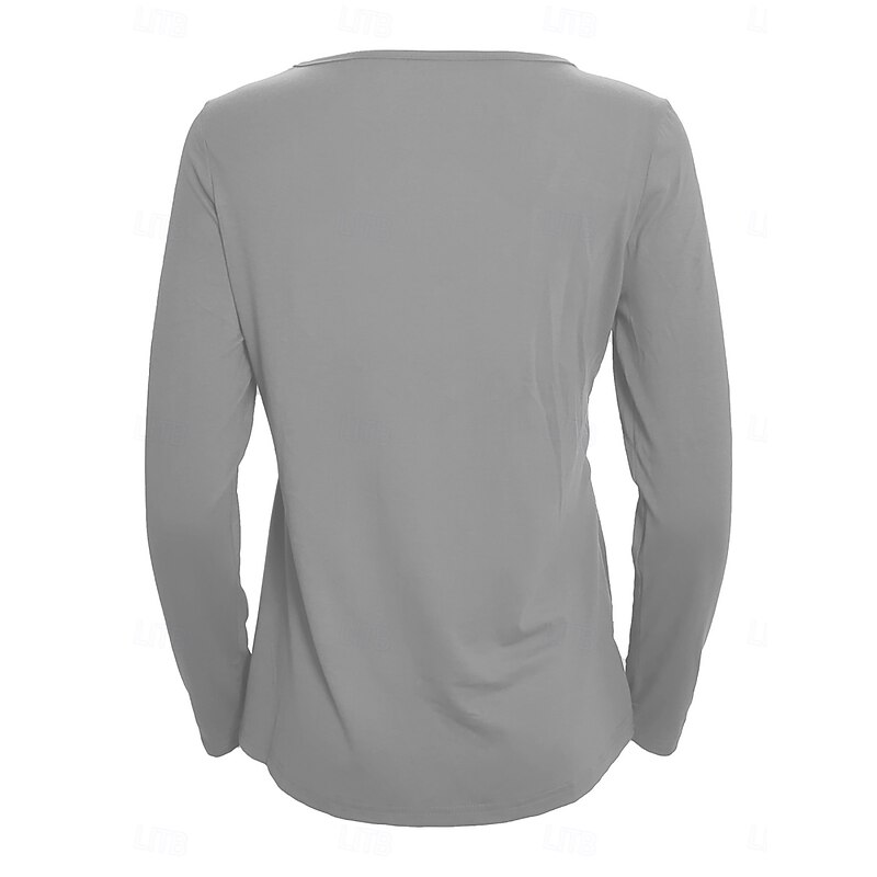 Women's Blouse Peplum Solid Color Stylish Casual Long Sleeve Crew Neck Regular Tops Daily Ruffle Buttons Black White Light Green Sky Blue Orange Summer Spring Fall4