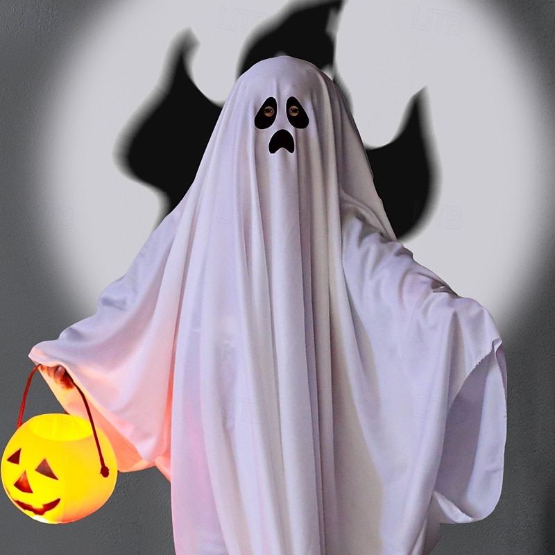 White Sheet Ghost Halloween Cape Costume Horror Scary Costume Kid's Adults' Unisex Halloween Carnival Performance Party Easy Halloween Costumes Dress Up