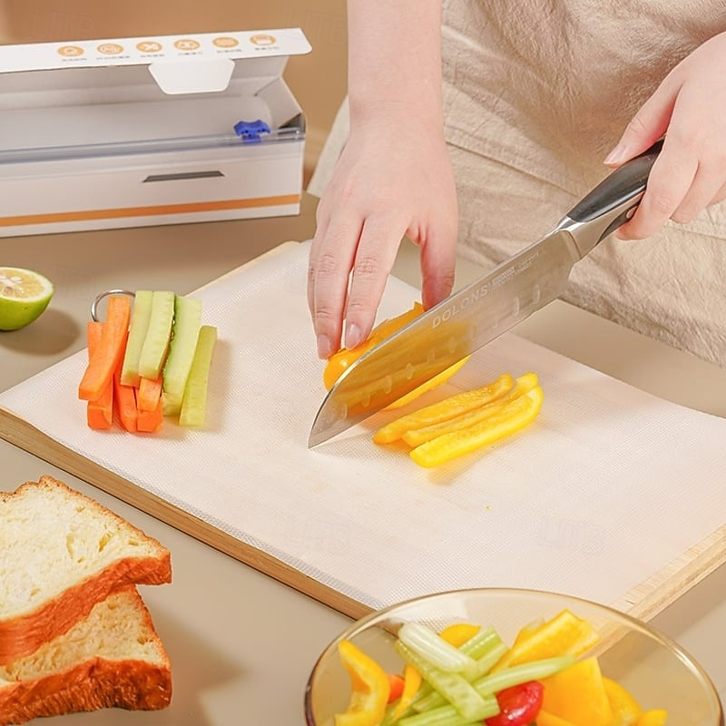 Disposable Kitchen Cutting Board Mat Antibacterial Food Grade Chopping Pad for Vegetables Fruits Baby Food Prep Clean Safe Nonstick Portable Kitchen Tools