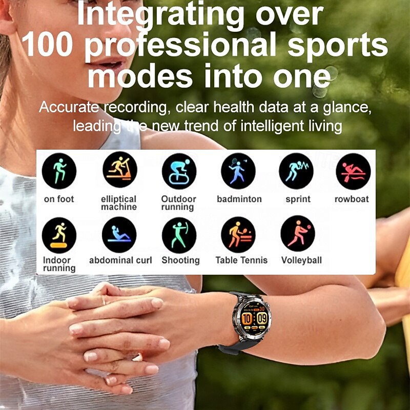 IP68 Waterproof Smart Watch Men 600mAh Outdoor SmartWatch Compass Heart rate LED Flashlight Bluetooth Call Sports Smartwatch3