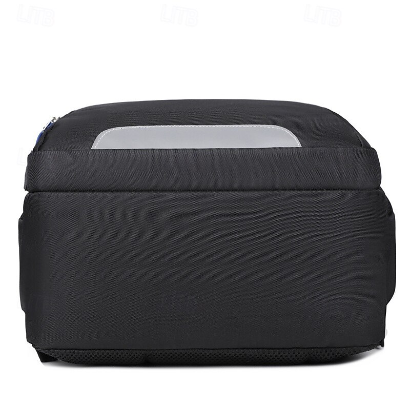 Men's Black Laptop Backpack – Large Capacity Water-Resistant School Bag for College, Work & Daily Commute3