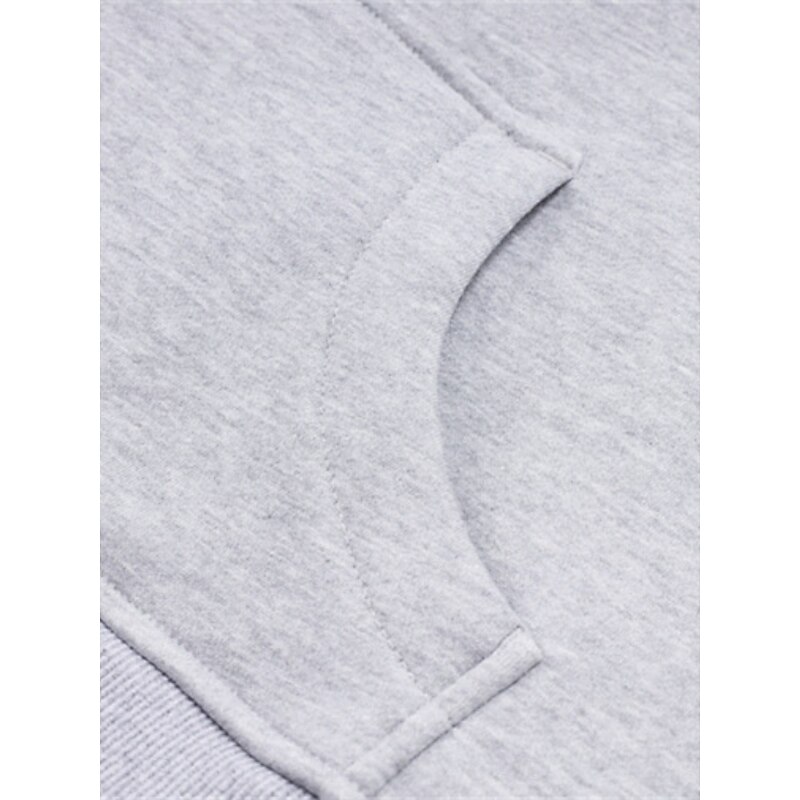 Women's Pullover Hoodie Sweatshirt Plain Casual Long Sleeve Hooded Regular Tops Street Dailywear Patchwork Zipper Pocket White Pink Khaki Gray Fall Winter3