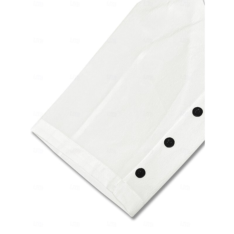 Women's Chinos Vintage Basic Casual Full Length High Waist Solid Color Printing Comfy Soft Comfortable Inelastic Formal Vacation Street Black White Summer Spring Fall Regular Fit3