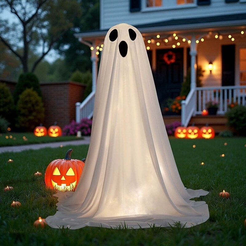 Halloween Horror Ghost Decorations Outdoor Supplies Halloween Party Indoor Decor for Porch Courtyard Garden Lawn Pathway Graveyard DIY Decoration3