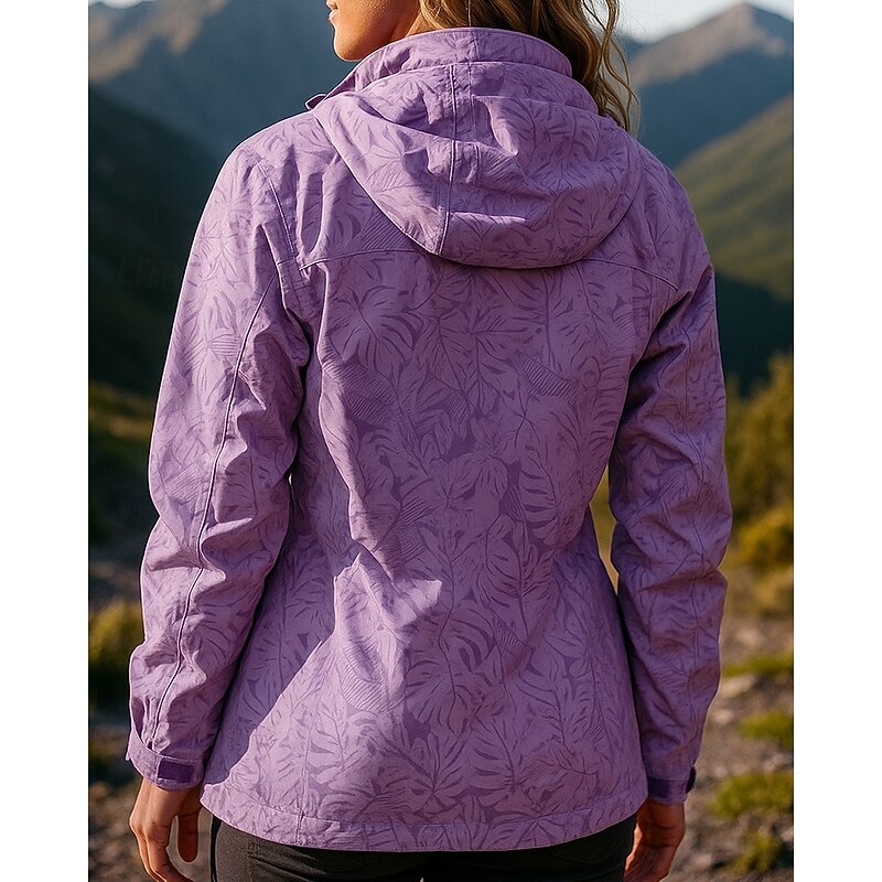 Women's Softshell Jacket Hiking Jacket Hardshell Jacket Outdoor Waterproof Windproof Hiking Outfits Hiking Clothes Spring Autumn / Fall Top Hunting Camping / Hiking / Caving Traveling Black White Pink2