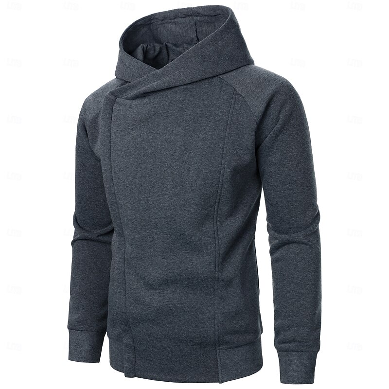 Men's Hoodie Sweatshirt Full Zip Hoodie Black Navy Blue Dark Gray Hooded Plain Zipper Sports & Outdoor Daily Streetwear Cool Casual Workout Fall Clothing Apparel Hoodies Sweatshirts2