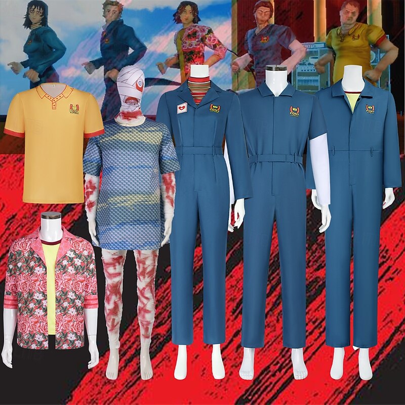 Zombie Halloween Fancy Costume Jumpsuit Mouthwashing Horror Scary Costume Adults' Men's Women's Halloween Carnival Performance Party Easy Halloween Costumes Dress Up