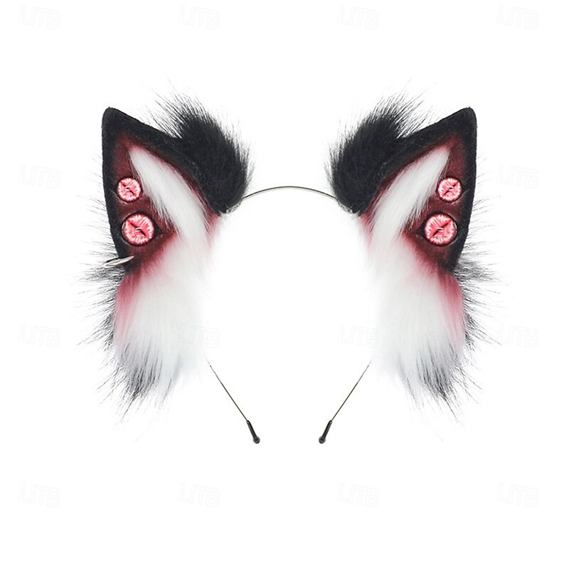Cthulhu Demon Headband with Fox, Wolf, and Beast Ears – Halloween Cosplay Accessories, Punk Dark Fantasy Ears for Party, Convention, and Role Play3