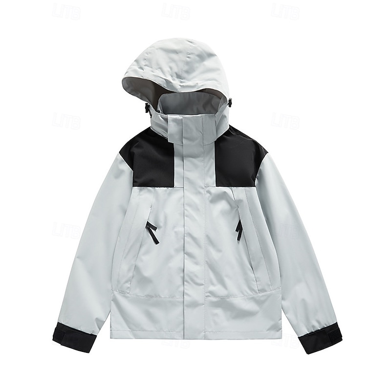 Men's Outdoor Jacket Softshell Jacket Hiking Jacket Outdoor Waterproof Windproof Hiking Outfits Hiking Clothes Spring Autumn / Fall Top Camping / Hiking / Caving Running Black White Green4