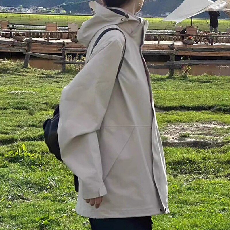 Women's Softshell Jacket Hiking Jacket Thermal Jacket Outdoor Waterproof Windproof Hiking Outfits Hiking Clothes Winter Autumn / Fall Top Camping / Hiking / Caving Running Solid Color Black Red Khaki4