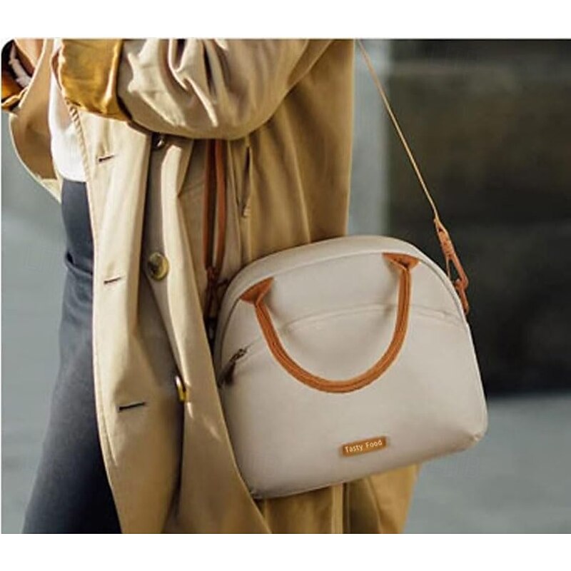 Lunch Bag for Women & Men for Back to School, Office, Picnic, Hiking, Beach Large Capacity Insulated Lunch Tote with Shoulder Strap, Multi-Functional Thermal Bento Bag4