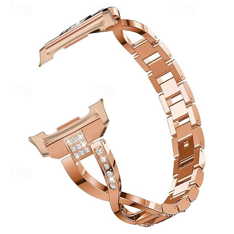Watch Band for Samsung Galaxy Watch 8 40/44mm Watch 8 Classic 46mm Watch Ultra 47mm Stainless Steel Replacement  Strap Glitter Bling Diamond Jewelry Bracelet Wristband