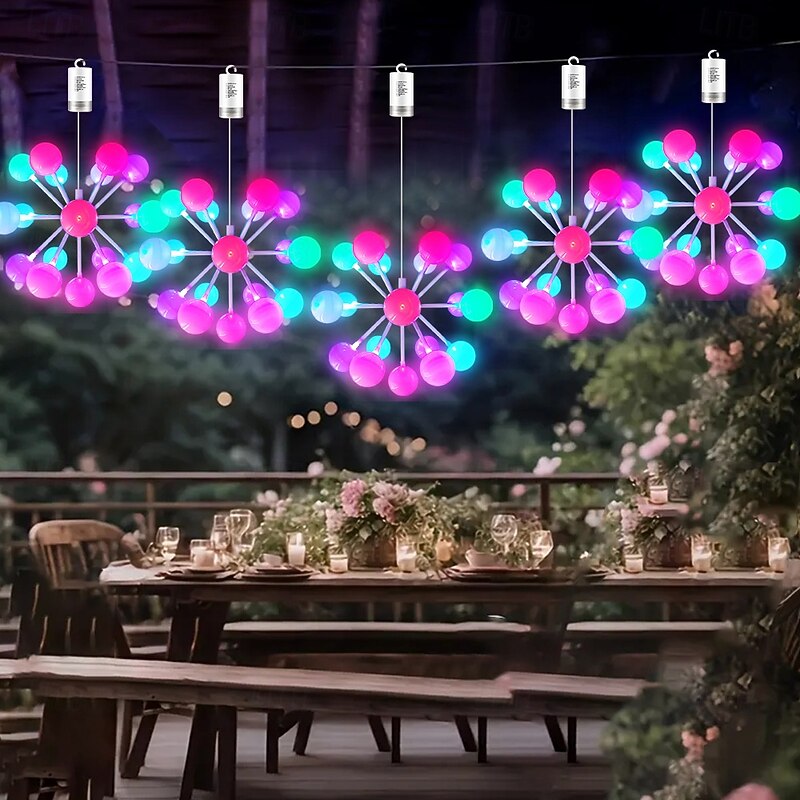 1 Pc Halloween Christmas Wedding Indoor and Outdoor Spherical Colorful Decorative Lights Courtyard Garden Terrace Balcony Party Atmosphere Decorative Lights2