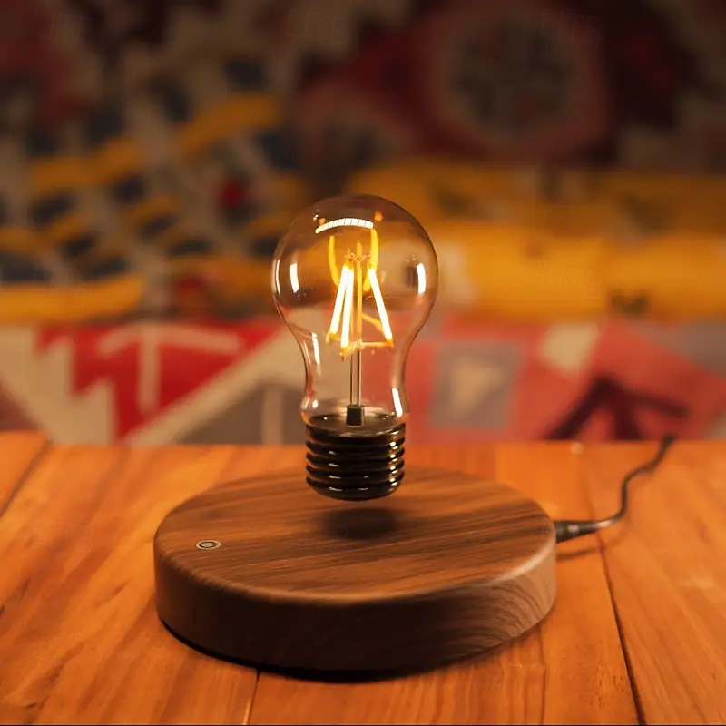 Magnetic Floating Light Warm Yellow LED Night Light Touch Control Unique Christmas New Year Birthday Gift for Living Room Bedroom Office Home Decoration2