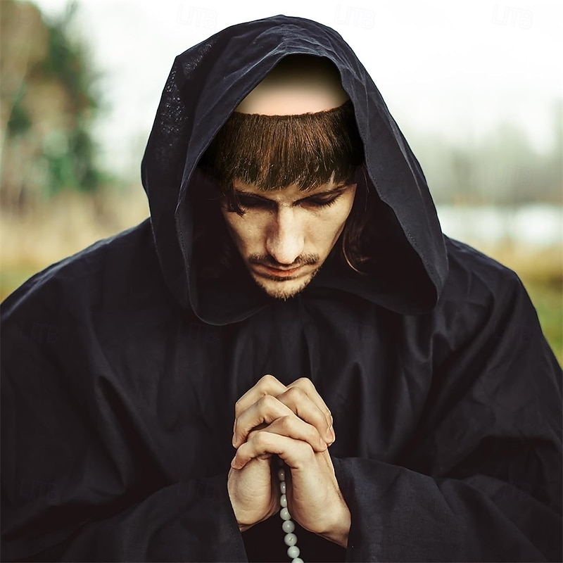 Halloween Wig for Men Bald Wig Brown for Adult Cosplay Costume Short Character Holiday Party Outfit Accessories2