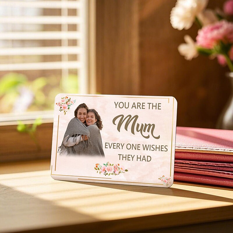Personalized Photo Wallet Card Custom Gift for Mom, Custom Decor Card for Women's Wallet, Perfect Mother's Day Gift for Mom, Grandma, and Loved Ones3