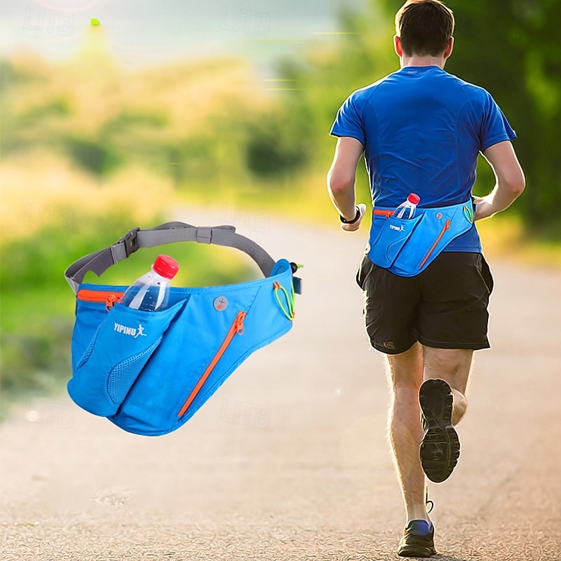 Fanny Pack Waist Bag for Travel Cycling DogWalking Running Sports Bag Lightweight Water Resistant with Water Bottle Holder Nylon Men's Women's Running Bag